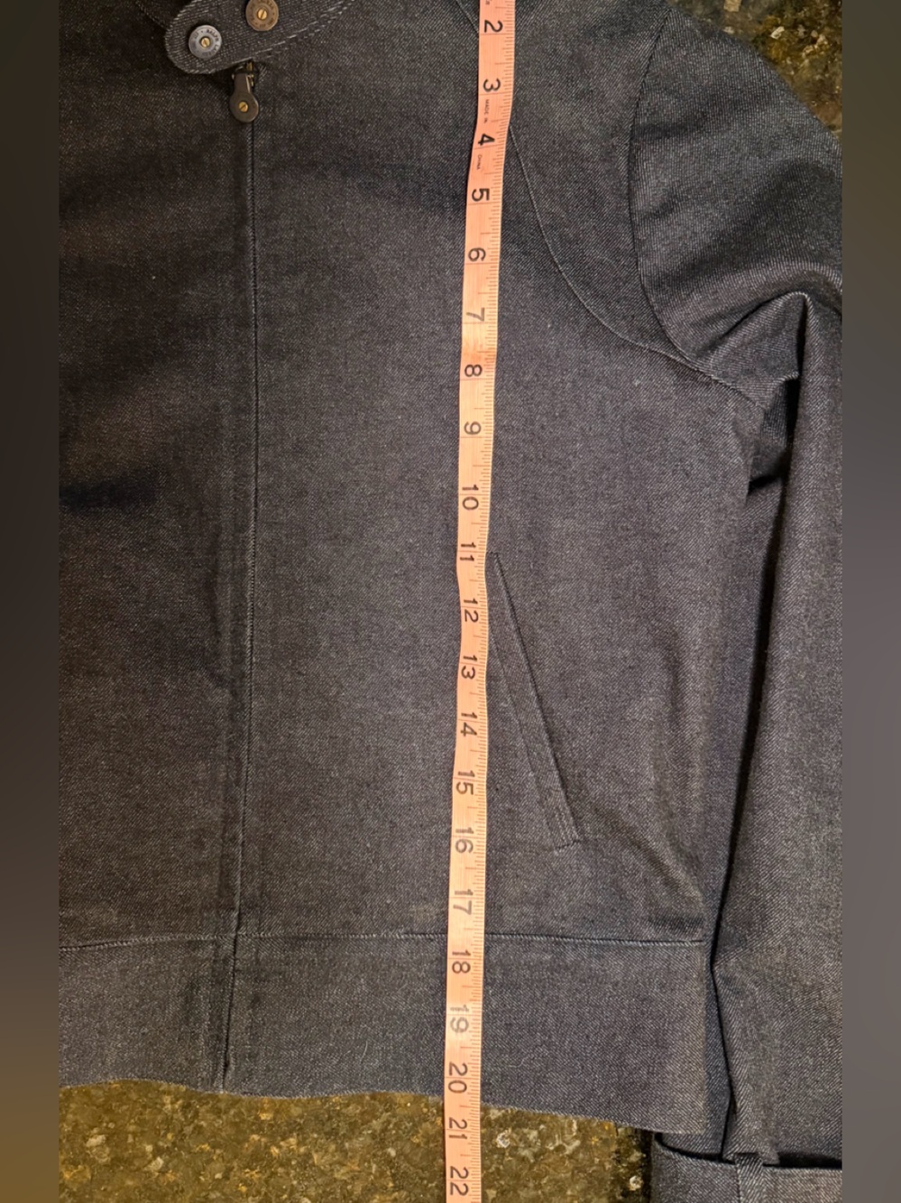 Ralph Lauren Black Label Women's Moto-Style Dark Wash Denim Jacket Size 6 - Picture 7 of 7